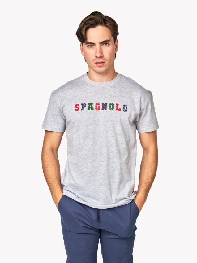 Spagnolo Camiseta gris estampada Ref. 124370