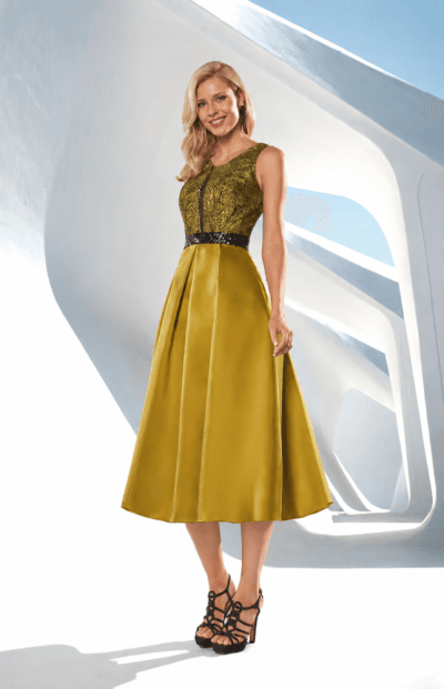 Alternative view of Vestido midi mikado lima Ref. 833-834