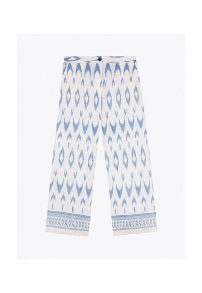 Alternative view of Pantalón culotte cenefa azul Ref. 5908
