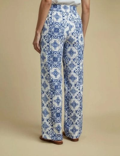 Alternative view of SURKANA Pantalón estampado ancho azul Ref. REPA528