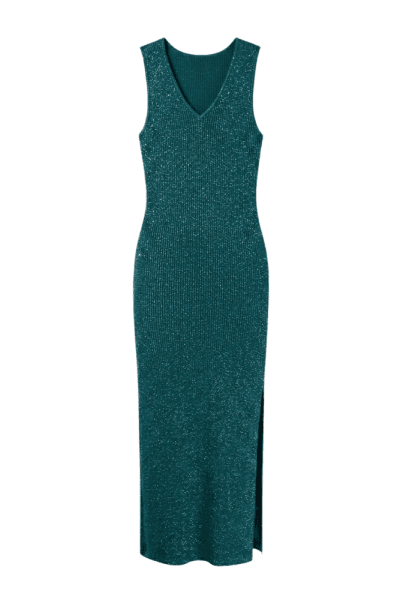 Alternative view of Vestido largo verde brillos Ref. Soraia