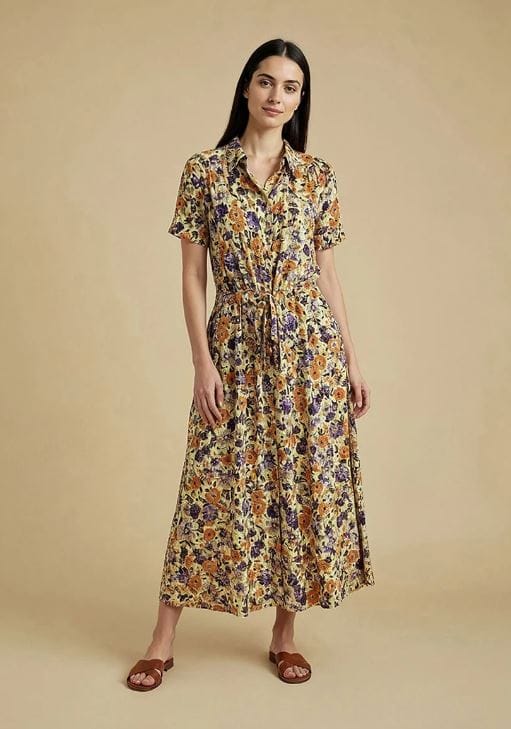 SURKANA Vestido camisero largo floral Ref. REPI723