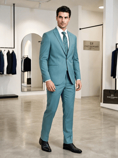 Alternative view of Enzo Romano Traje verde Ref. 1714