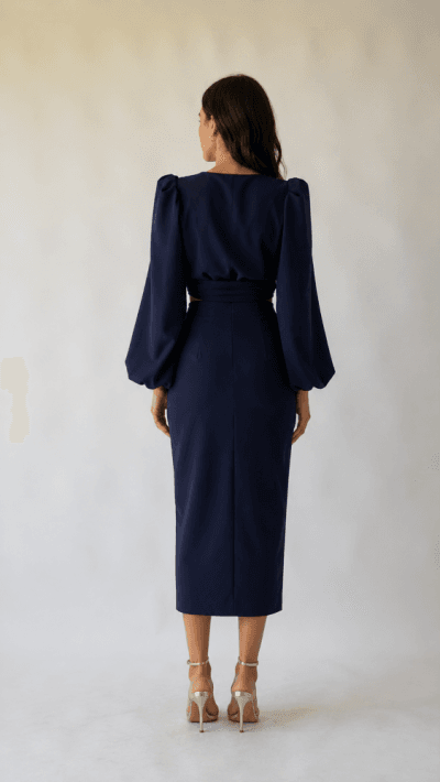 Alternative view of BLANCA MARTÍN Conjunto falda azul marino Ref. Nastia