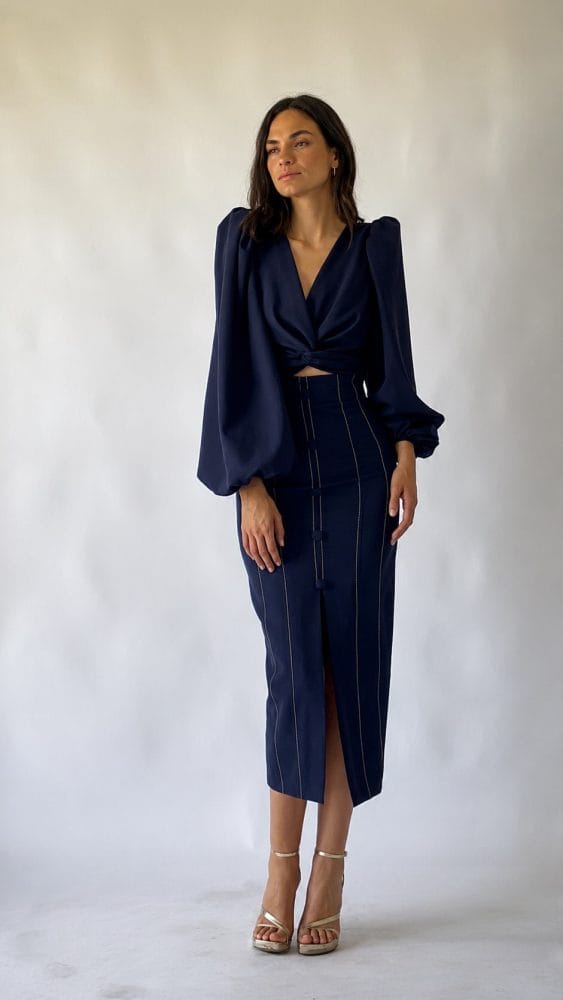 BLANCA MARTÍN Conjunto falda azul marino Ref. Nastia