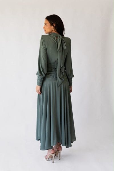 Alternative view of BLANCA MARTÍN Conjunto frunces verde Ref. Omaira