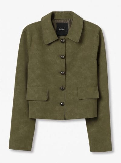 Alternative view of TIFFOSI Chaqueta recta verde kaki Ref. Jorja