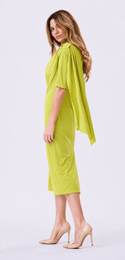 Alternative view of Vestido midi capa lima Ref. 1832A