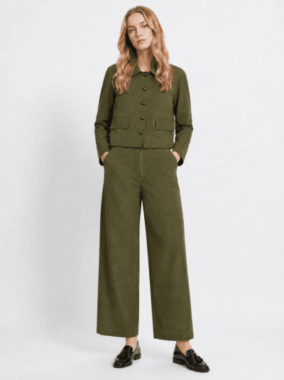 TIFFOSI Chaqueta recta verde kaki Ref. Jorja
