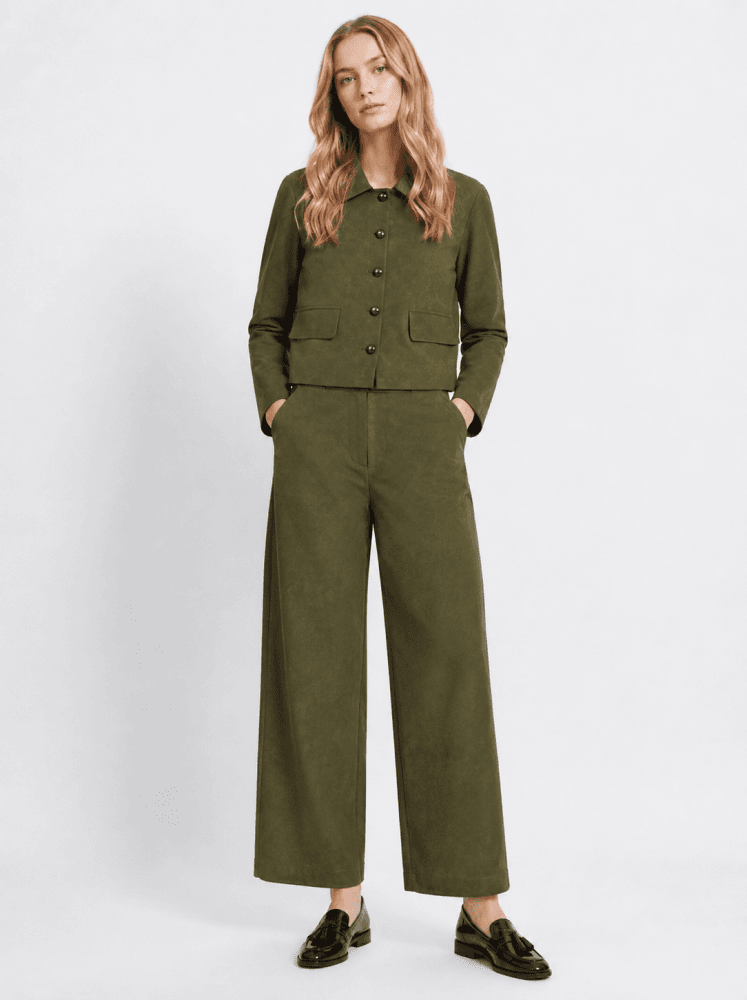 TIFFOSI Chaqueta recta verde kaki Ref. Jorja