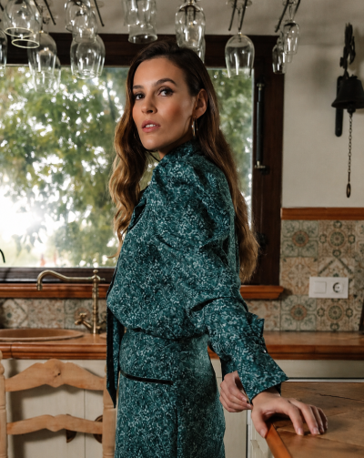 Alternative view of Blusa estampada verde Ref. 126-212