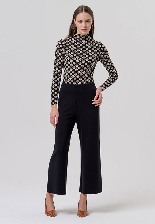 SURKANA Pantalón ancho de punto negro Ref. BAXY512
