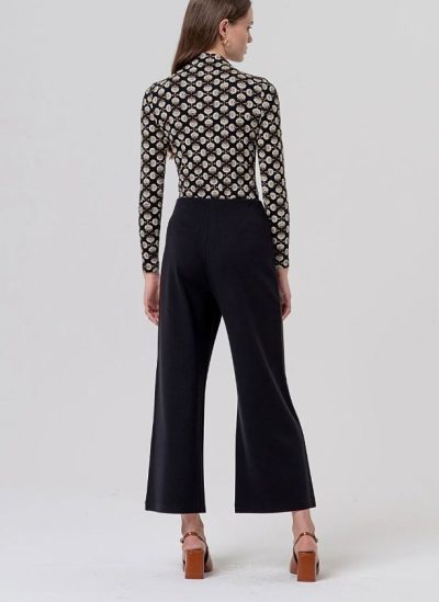 Alternative view of SURKANA Pantalón ancho de punto negro Ref. BAXY512