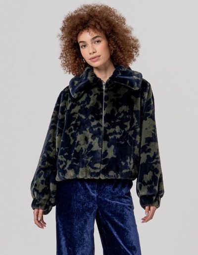 SURKANA Chaqueta de pelo estampado marino Ref. Bugo421