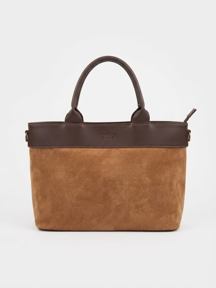 Bolso shopper bicolor antelina