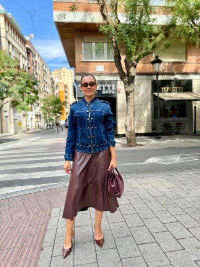 Alternative view of Chaqueta vaquera cuello mao