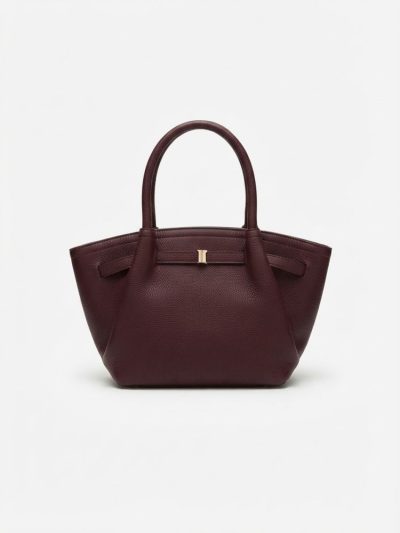 Bolso mini shopper granate