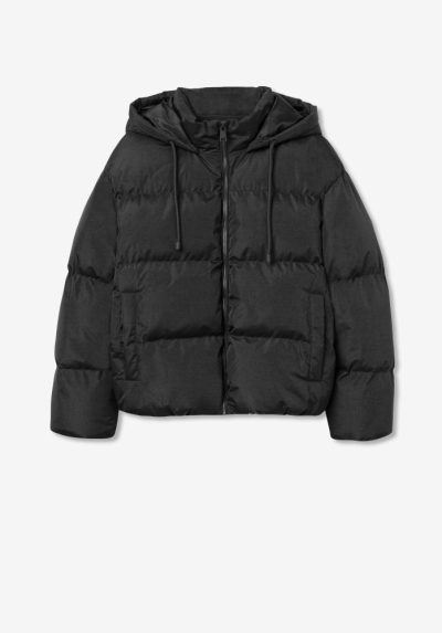 Alternative view of Chaqueta de capucha negra Ref. Stutz