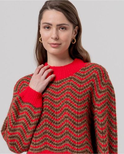 Alternative view of SURKANA Jersey cuello perkins rojo Ref. BUNO231