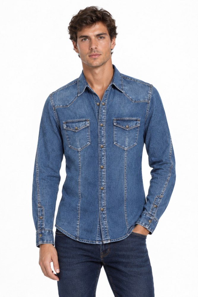 Camisa larga vaquera Ref. CH-65